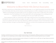 Tablet Screenshot of bloomfieldhillsdental.com